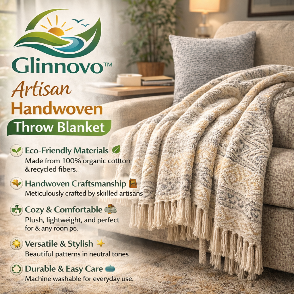 Artisan Handwoven Throw Blanket